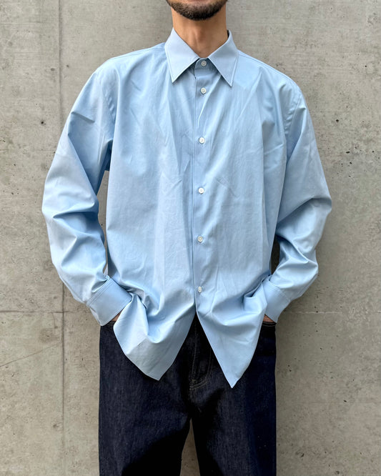 AURALEE / WASHED FINX TWILL SHIRT / LIGHT BLUE / A00S01TN
