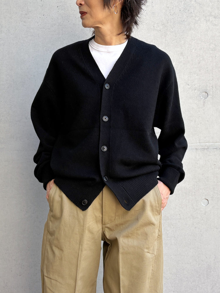 HYKE / LAMBSWOOL CARDIGAN / BLACK / 11430 /