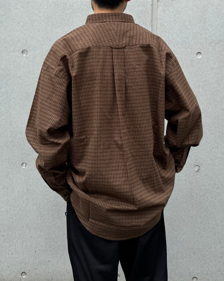 DESCENDANT / KENNEDY'S PLAID LS SHIRT / BROWN / 262TQDS-SHM01