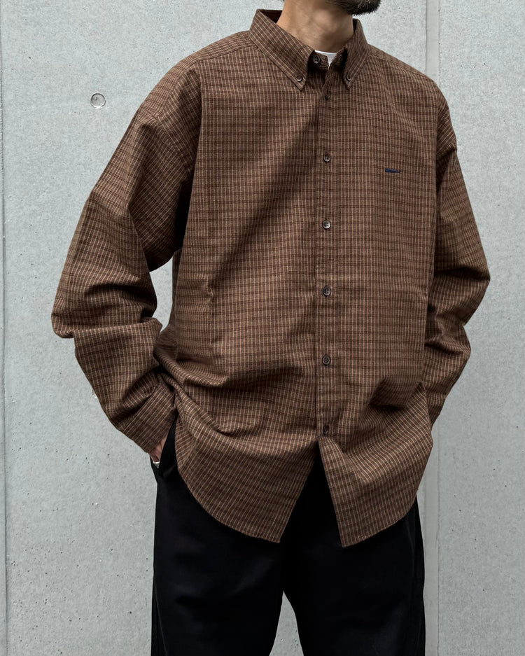 DESCENDANT / KENNEDY'S PLAID LS SHIRT / BROWN / 262TQDS-SHM01