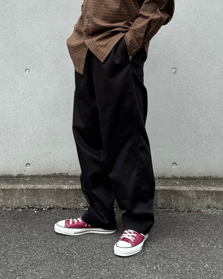 DESCENDANT / SHORE TWILL BEACH TROUSERS / BLACK / 262CPDS-PTM02
