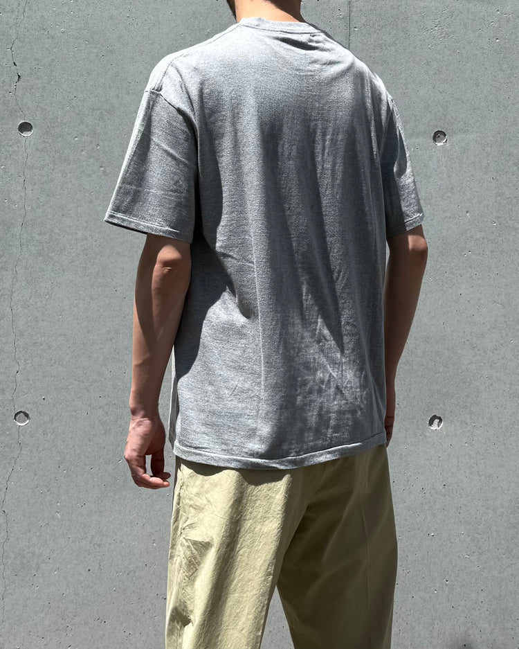 AURALEE / SEAMLESS CREW NECK TEE / TOP GRAY / A00T01ST