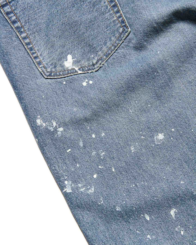 uniform experiment / DAMAGED REGULAR-FIT JEANS / INDIGO / UE-260012