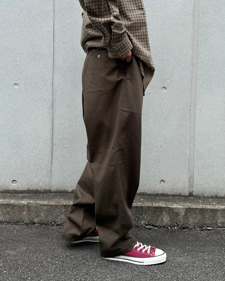 DESCENDANT / SHORE TWILL BEACH TROUSERS / OLIVE DRAB / 262CPDS-PTM02