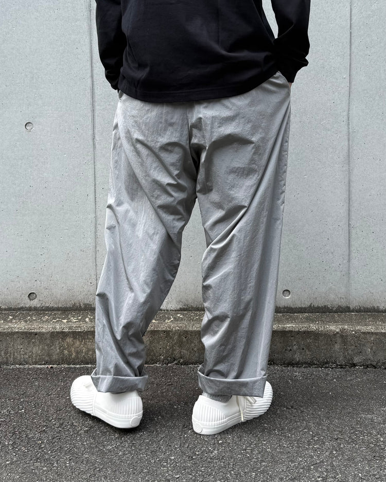 FUMITO GANRYU / EASY NYLON SLACKS / GRAY / Fu16-PA-06