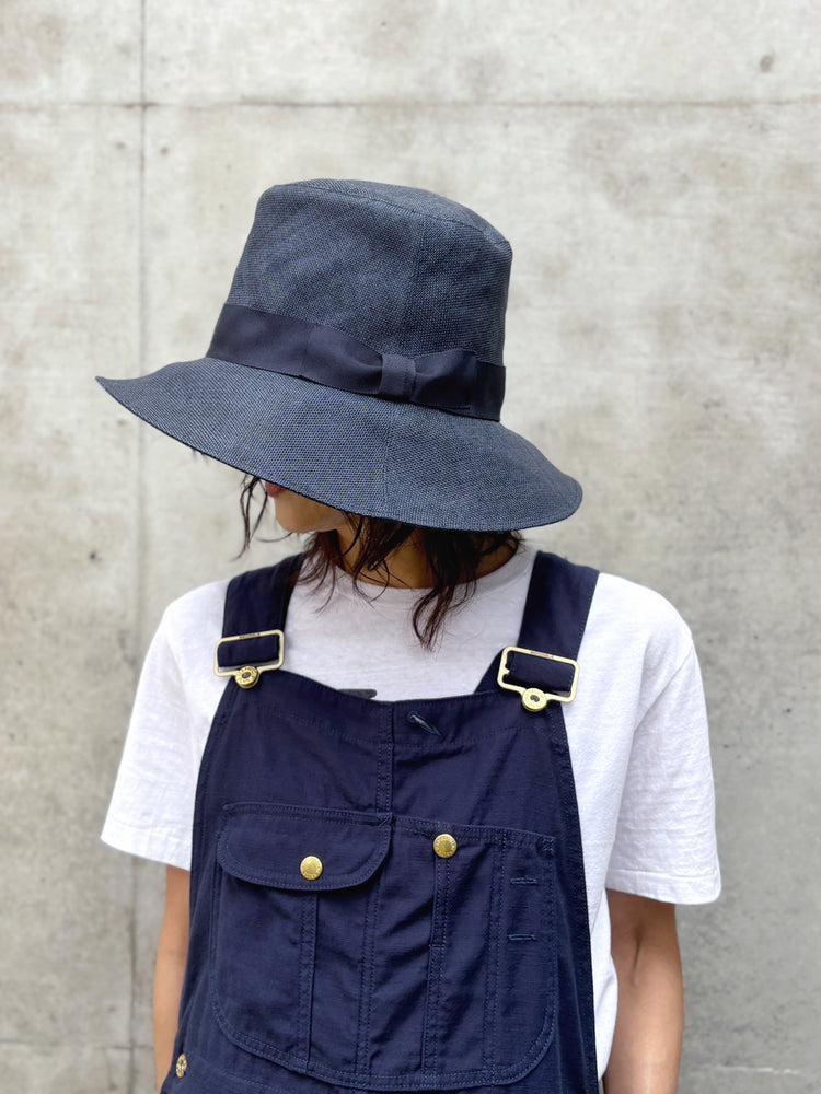 KIJIMA TAKAYUKI / PAPER CLOTH HIGH CROWN HAT / NAVY / WEYYYY105B