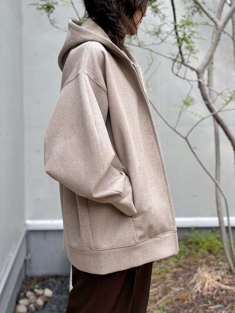CLANE / CONSTRUCTIVE BONDING HOODIE / BEIGE /  19104-0502