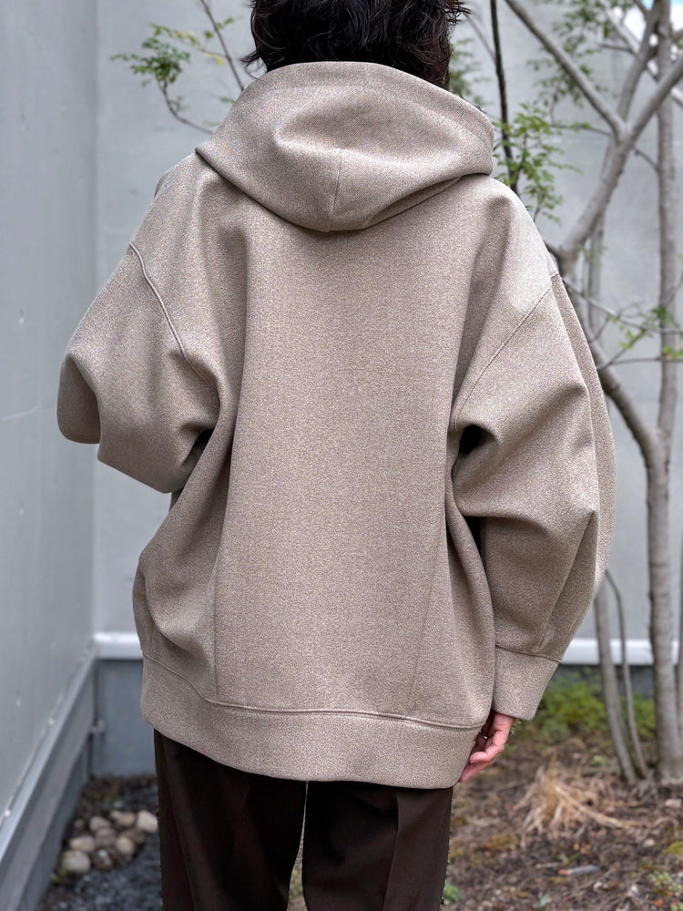 CLANE / CONSTRUCTIVE BONDING HOODIE / BEIGE /  19104-0502