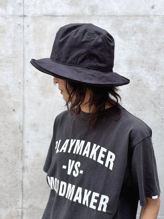 KIJIMA TAKAYUKI / CORDURA ROLL UP BRIM BUCKET HAT / BLACK / WYYY262622