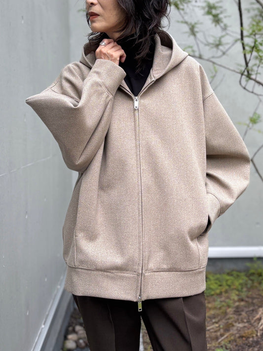CLANE / CONSTRUCTIVE BONDING HOODIE / BEIGE /  19104-0502