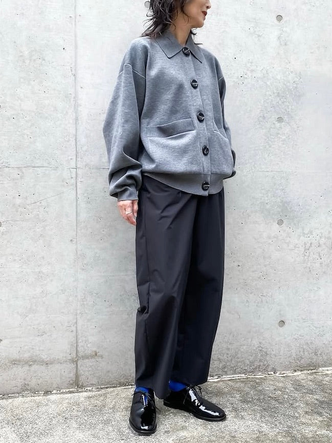 någonstans / soutien-collar knit cardigan / Stone / 470IA170-1391