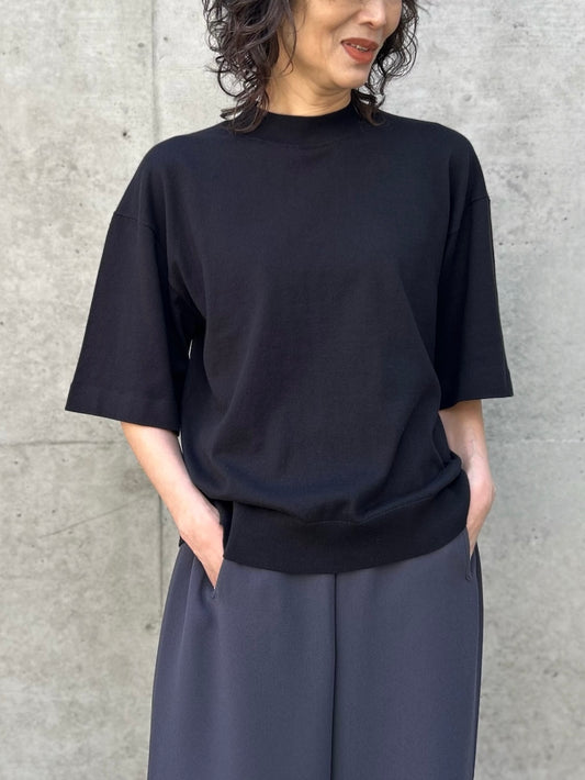 ENFÖLD / WIDE-SLEEVES T-SHIRT / BLACK / 300JS270-2231