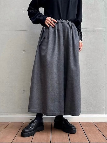 tao / ウールエステルクロス先染めパンツ / TOPGREY / TP-P012-051