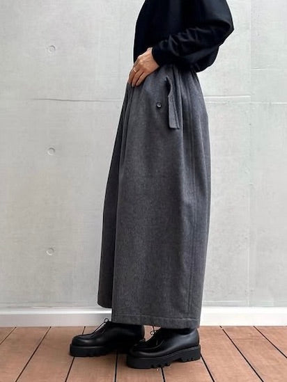 tao / ウールエステルクロス先染めパンツ / TOPGREY / TP-P012-051