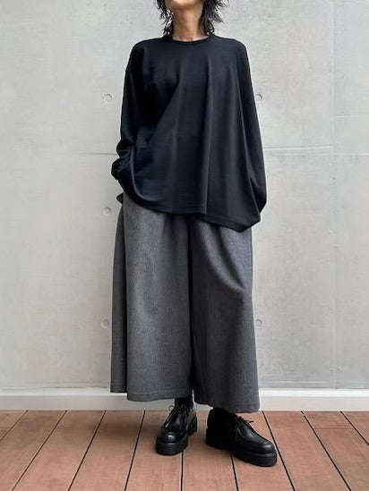 tao / ウールエステルクロス先染めパンツ / TOPGREY / TP-P012-051