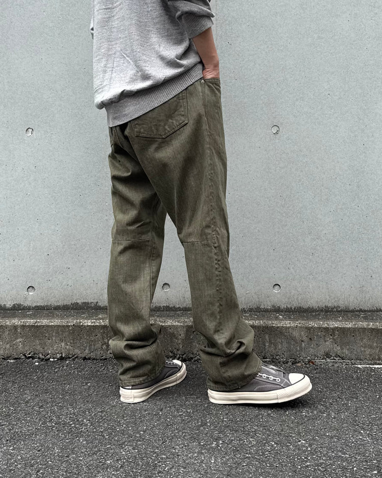 nonnative / TRUCKER 5P JEANS COTTON 13.5oz DENIM OW / OLIVE / NN-P4902