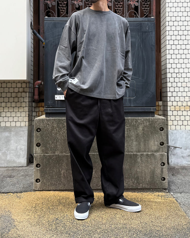 DESCENDANT / OTL ORGANIC COTTON LS PIGMENT DYE / BLACK / 262ATDS-CSM19