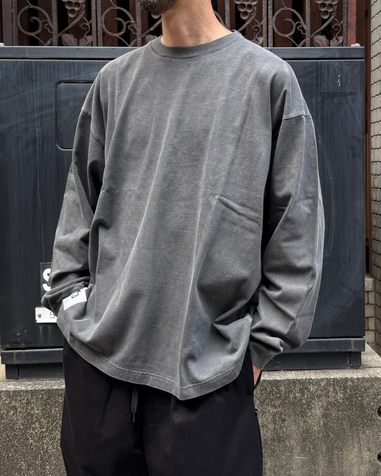 DESCENDANT / OTL ORGANIC COTTON LS PIGMENT DYE / BLACK / 262ATDS-CSM19