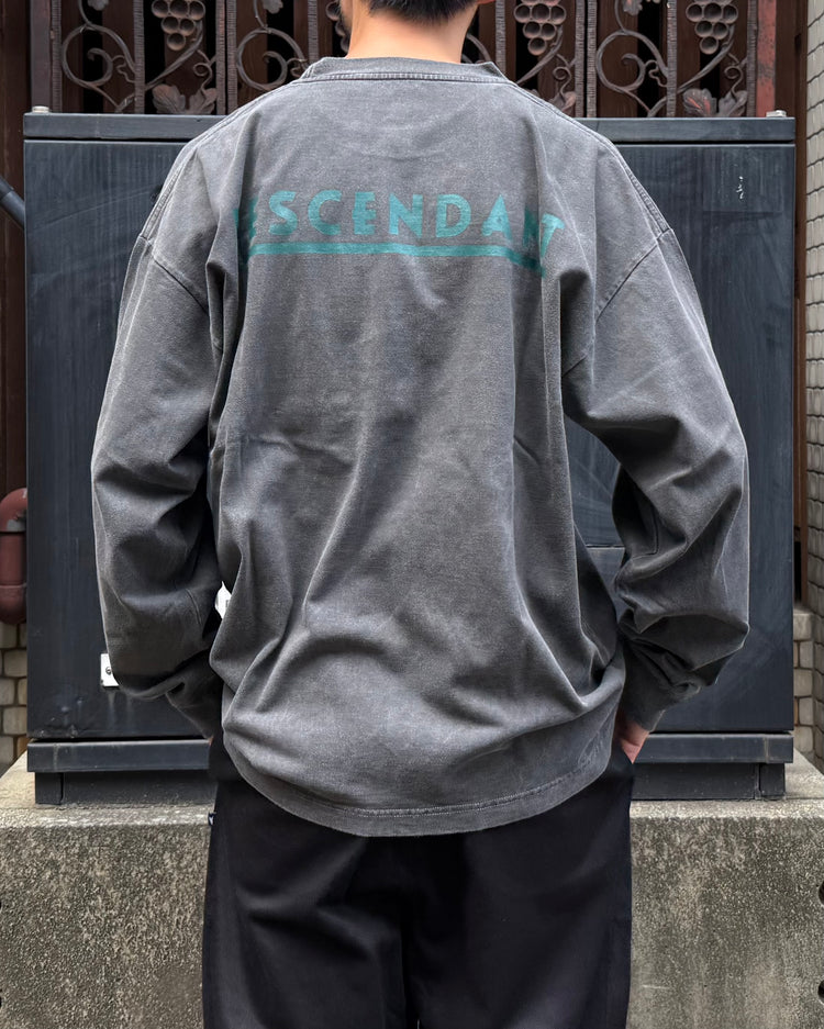 DESCENDANT / OTL ORGANIC COTTON LS PIGMENT DYE / BLACK / 262ATDS-CSM19