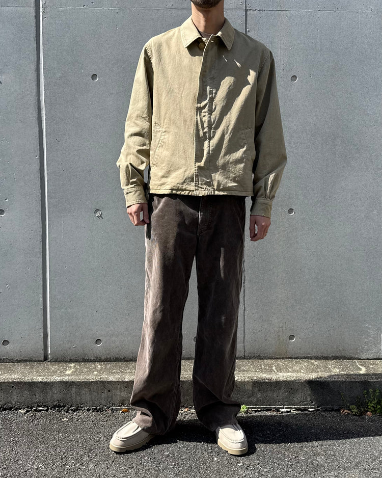 AURALEE / GARMENT-DYED FINX LIGHT CHINO BLOUSON / BEIGE / A26SB01LF