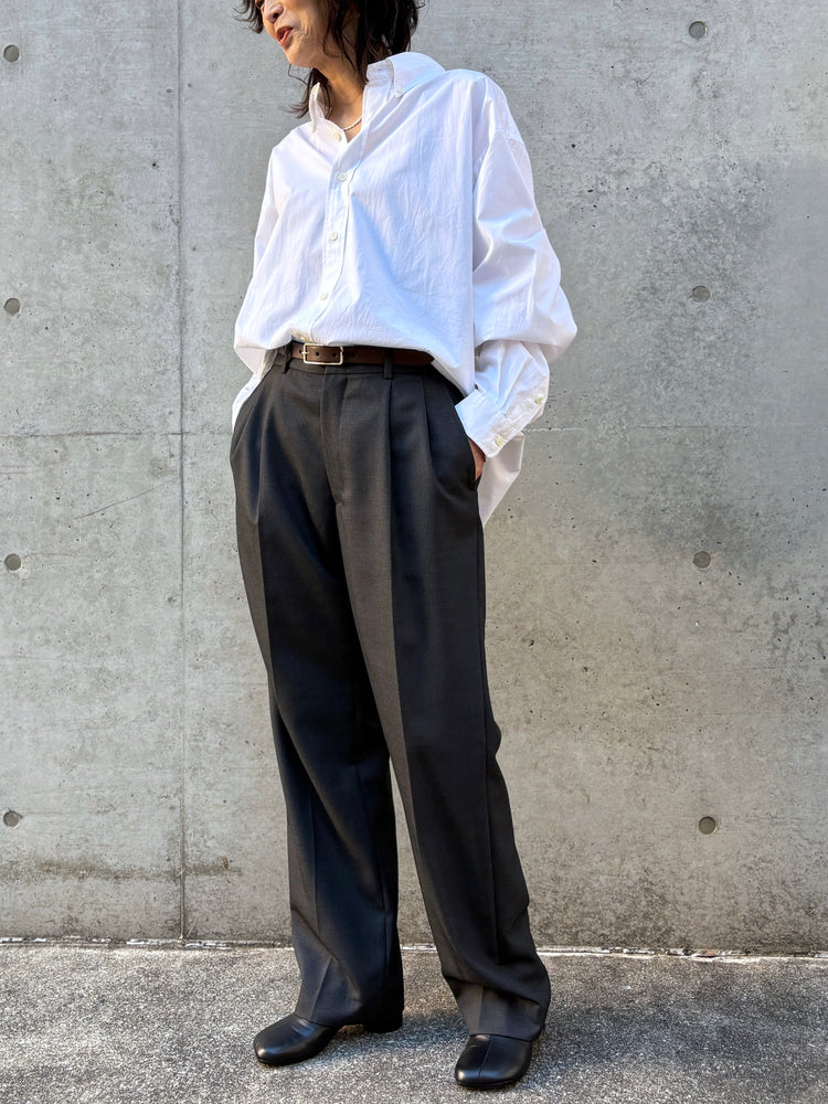 THE SHINZONE / DADDY SHIRT / WHITE / 21AMSBL08