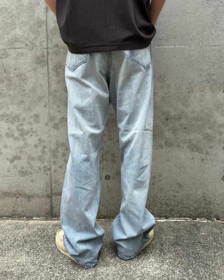 AURALEE / FADED SELVEDGE LIGHT DENIM PANTS / LIGHT INDIGO / A26SP02DE