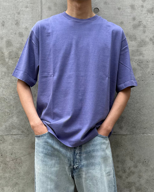 AURALEE / BRUSHED ORGANIC COTTON JERSEY TEE / LIGHT PURPLE / A26ST02PT