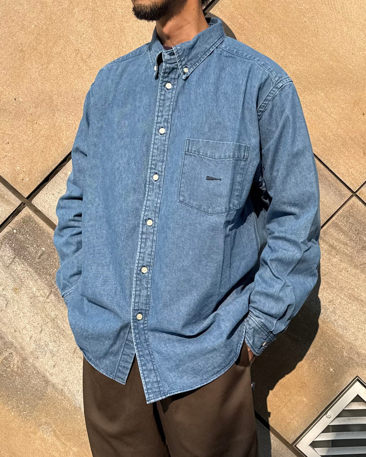 DESCENDANT / PALM DENIM LS SHIRT / INDIGO / 262WVDS-SHM02