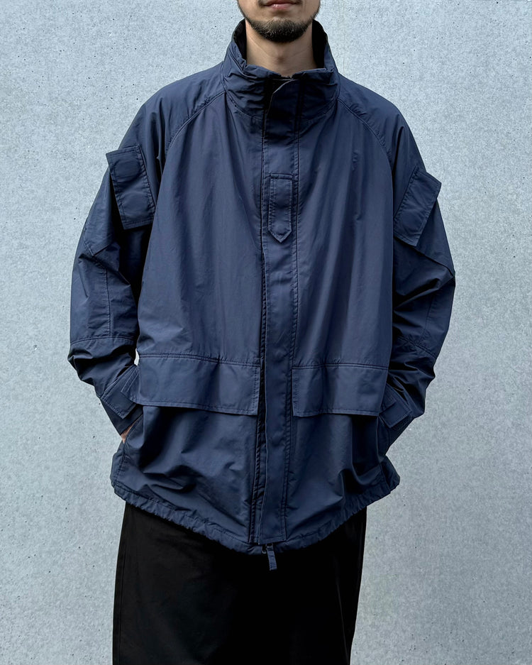 PORTER CLASSIC / WEATHER MILITARY JACKET / LINER NYLON ZU CONNECTION / NAVY / PC-026-2988