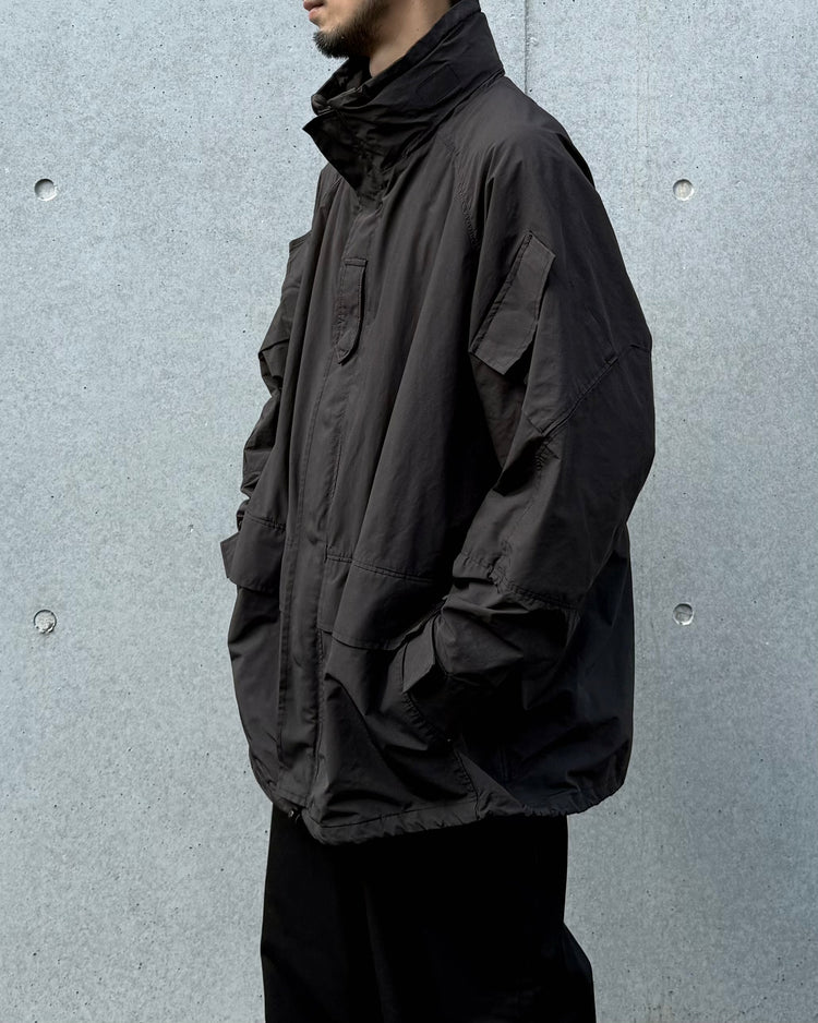 PORTER CLASSIC / WEATHER MILITARY JACKET / LINER NYLON ZU CONNECTION / BLACK / PC-026-2988