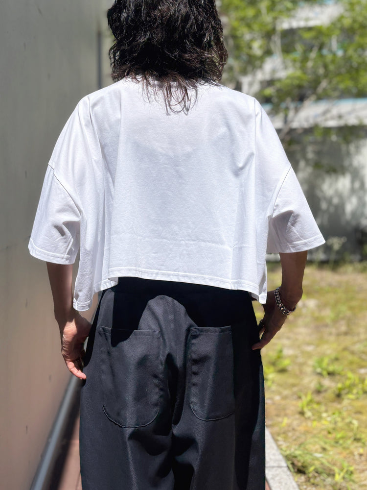 någonstans / loose pocket t-shirt / salt / 470JA880-0541