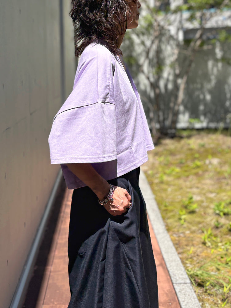 någonstans / loose pocket t-shirt / Lilac / 470JA880-0541