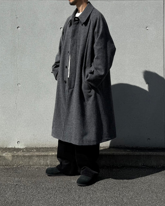 POLYPLOID  /  LONG COAT C / CHARCOAL / C-1-001-045