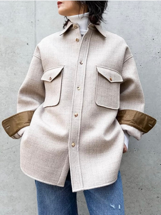 MADISONBLUE / CPO JK WOOL / BEIGE / MB254-1011