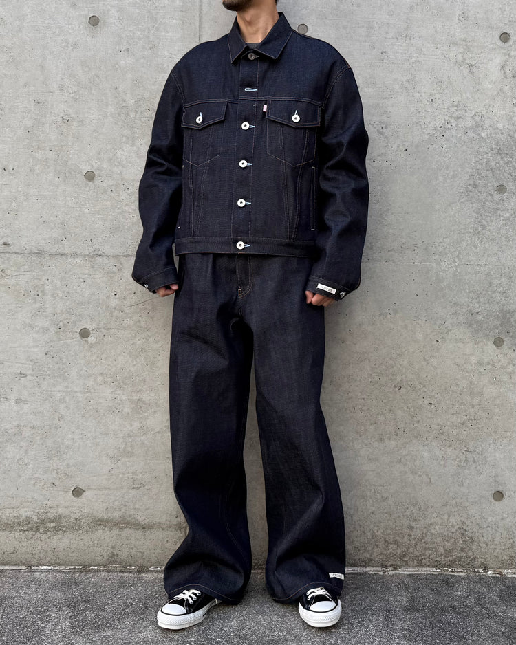 TSTS / ORGANIC COTTON OVERSIZED DENIM JACKET / INDIGO BLUE / 26MM0602