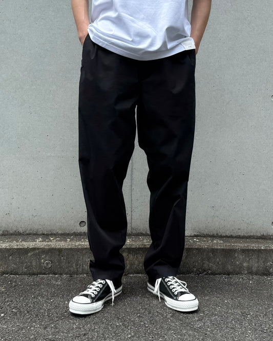 New Manual / CHINO TAPERED TROUSERS / BLACK / 2026SSJK-PT3-YT