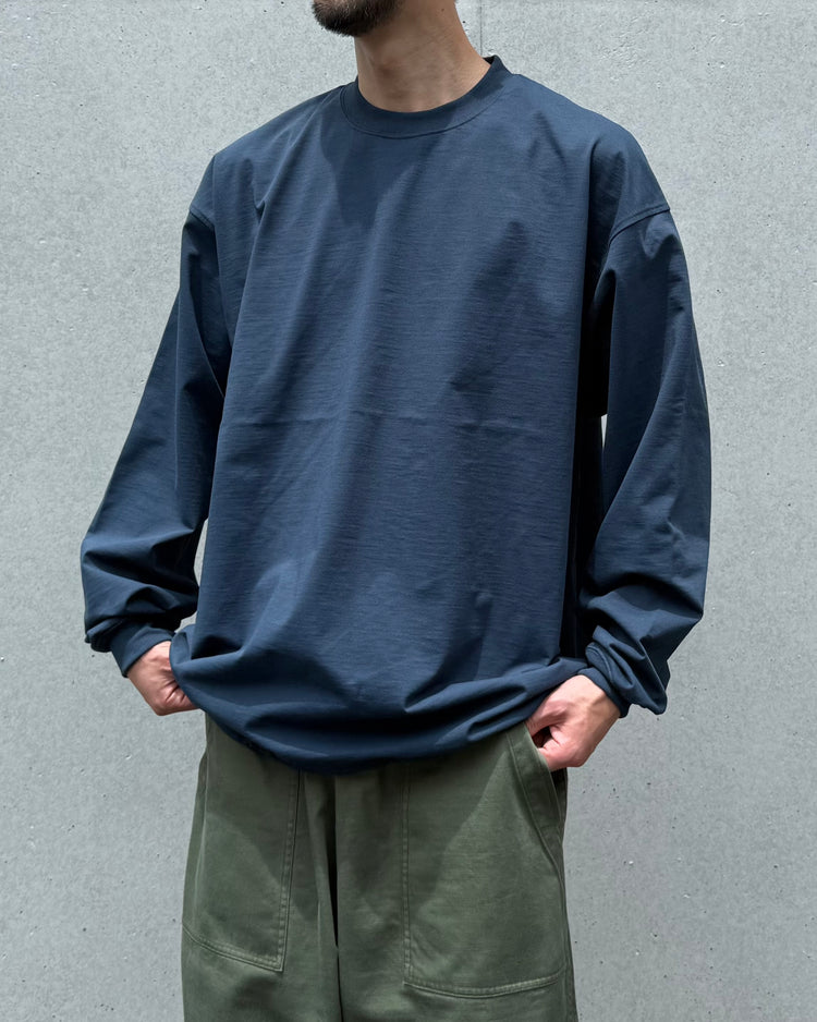 DAIWA PIER39 / TECH DRAWSTRING TEE L/S / NAVY / BE-31026W
