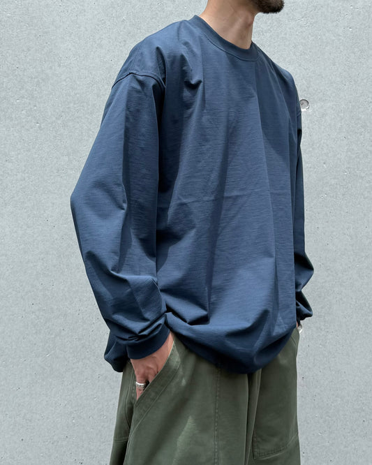 DAIWA PIER39 / TECH DRAWSTRING TEE L/S / NAVY / BE-31026W