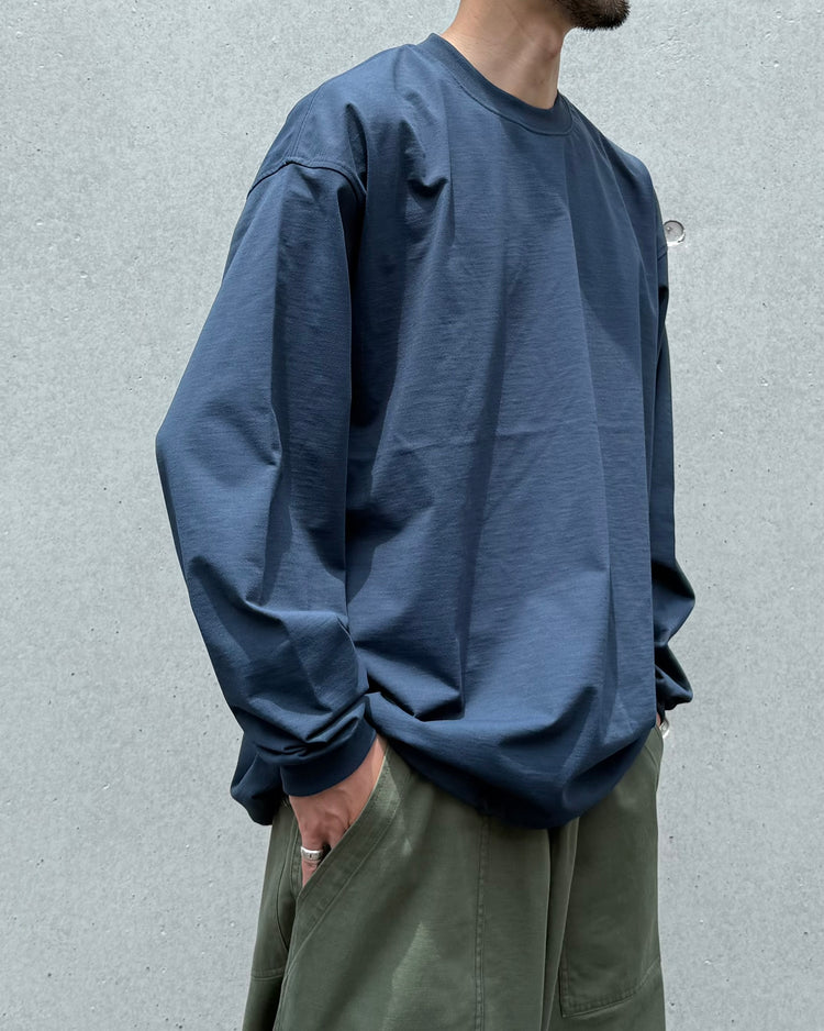 DAIWA PIER39 / TECH DRAWSTRING TEE L/S / NAVY / BE-31026W