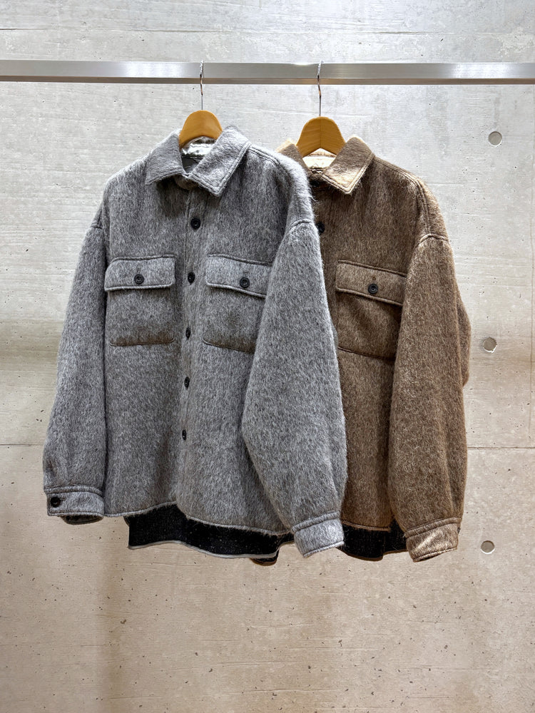 HYKE / SHAGGY CPO JACKET / BROWN / 17590