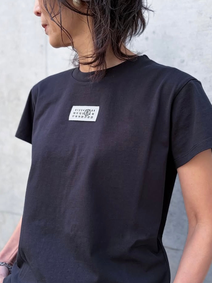 MM⑥  Maison Margiela / Numericコットン Tシャツ / BLACK / S52GC0327M20170