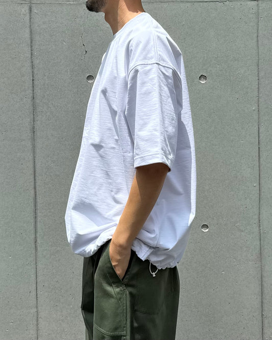 DAIWA PIER39 / TECH DRAWSTRING TEE S/S / WHITE / BE-32026W