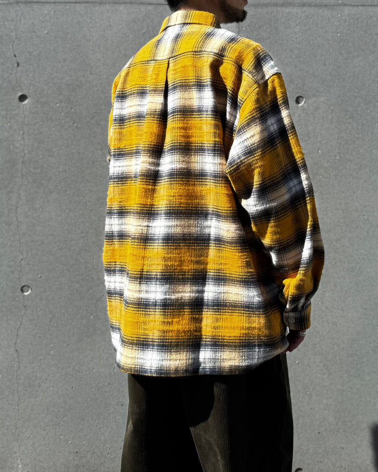 DESCENDANT / VANNING PLAID LS SHIRT / YELLOW / 252TQDS-SHM04