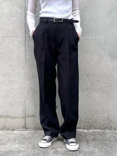 THE SHINZONE / CHRYSLER PANTS / BLACK / 21AMSPA01