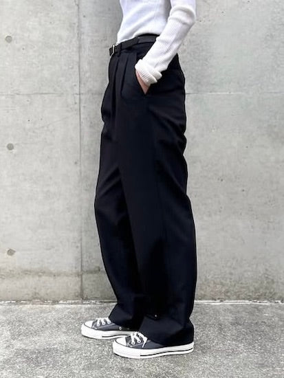 THE SHINZONE / CHRYSLER PANTS / BLACK / 21AMSPA01