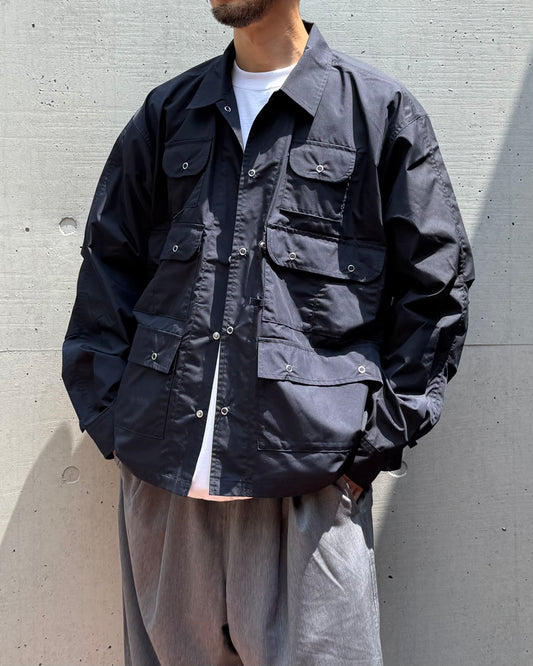 DAIWA PIER39 / TECH MULTI FISHING POCKET SHIRT L/S SOLID / D.NAVY / BE-86026W