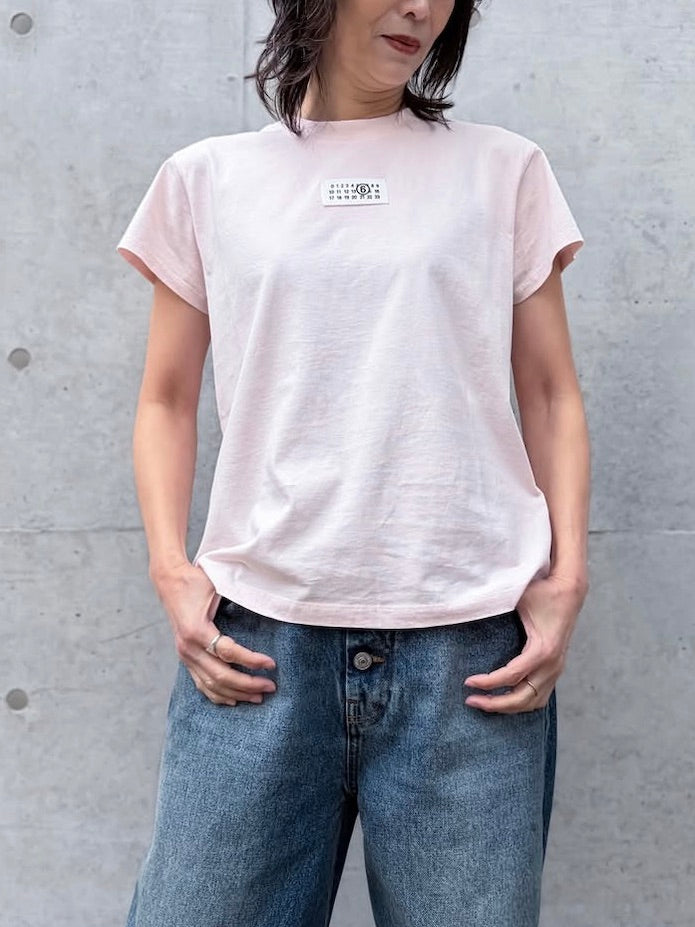 MM⑥  Maison Margiela / Numericコットン Tシャツ / Pink / S52GC0326M20170