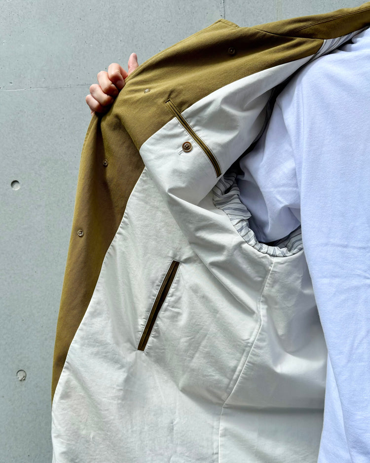 nanamica / Cotton CORDURA WINDSTOPPER Balmacaan Coat / Khaki / S26FB041