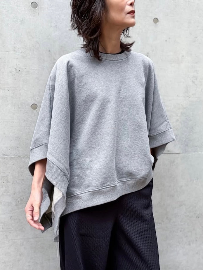 MM⑥  Maison Margiela / ポンチョスウェットプルオーバー / GRAY / 261188F096001