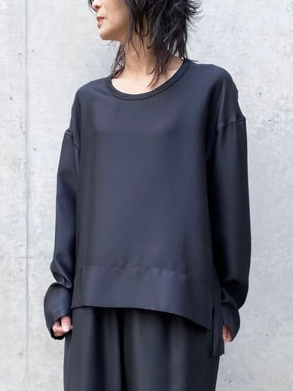 BLAMINK / インティメイト シルク プルオーバー / BLACK / 7939-299-0001